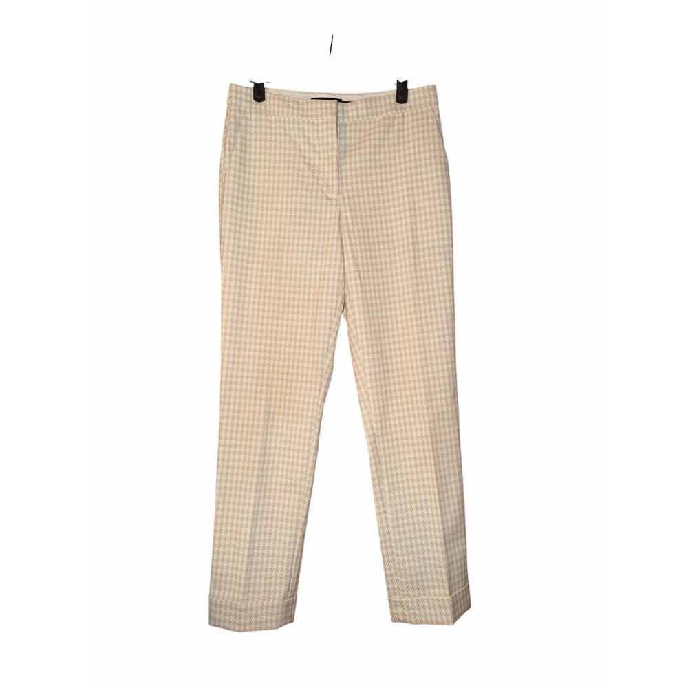 Ann Taylor Women’s Size 2 The Ankle Herringbone Pants Beige High Rise